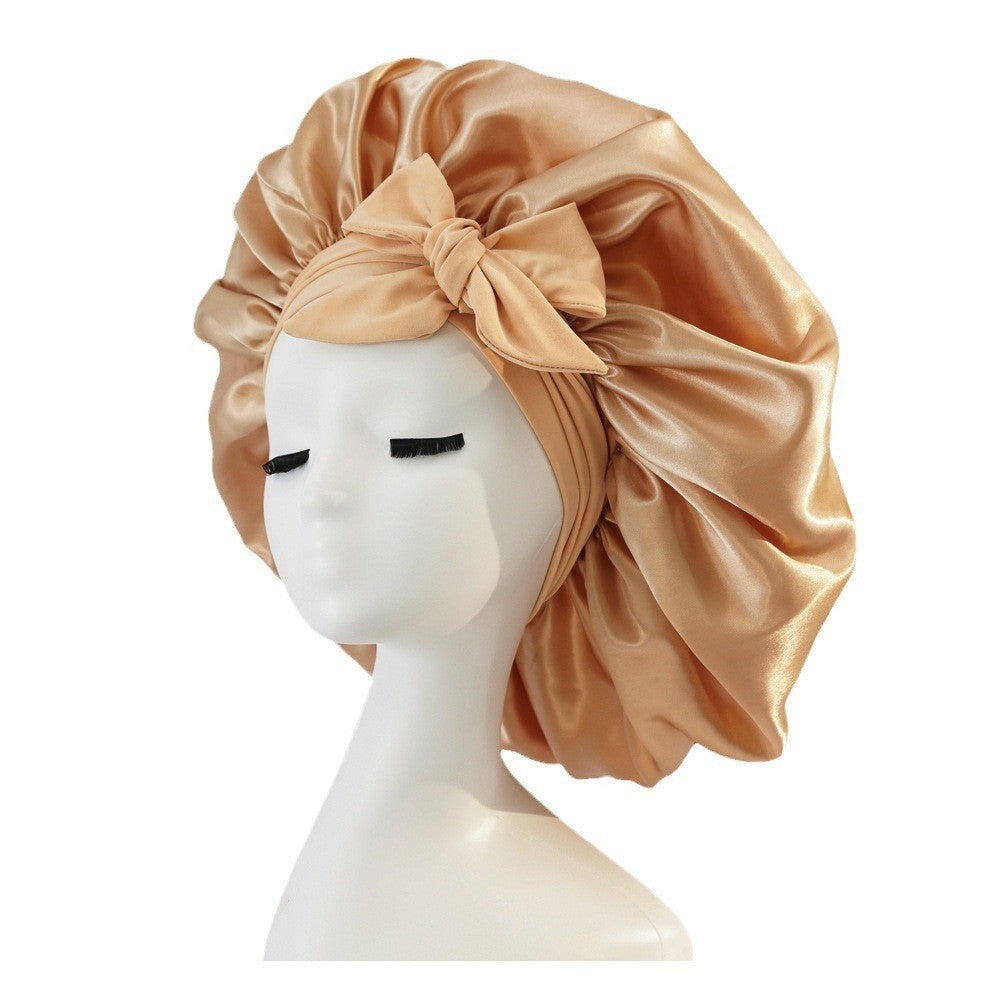 SilkGuard™ Satin Sleep Bonnet – Protect Your Curls Overnight - FastShopperz