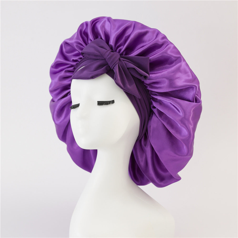 SilkGuard™ Satin Sleep Bonnet – Protect Your Curls Overnight - FastShopperz