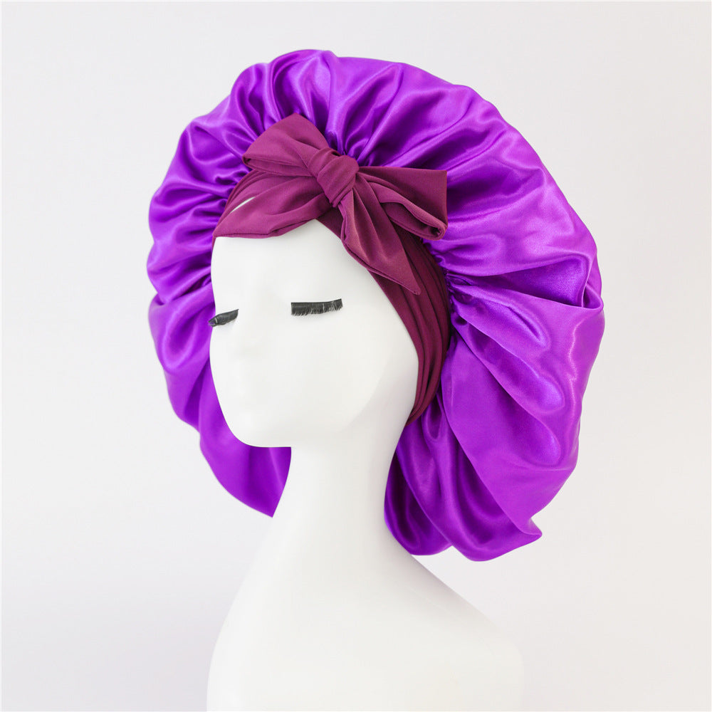 SilkGuard™ Satin Sleep Bonnet – Protect Your Curls Overnight - FastShopperz