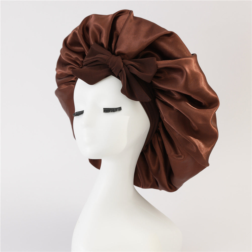 SilkGuard™ Satin Sleep Bonnet – Protect Your Curls Overnight - FastShopperz