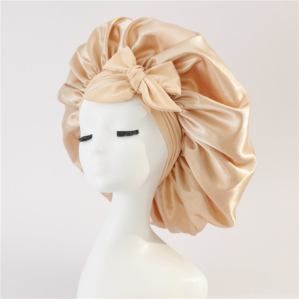 SilkGuard™ Satin Sleep Bonnet – Protect Your Curls Overnight - FastShopperz
