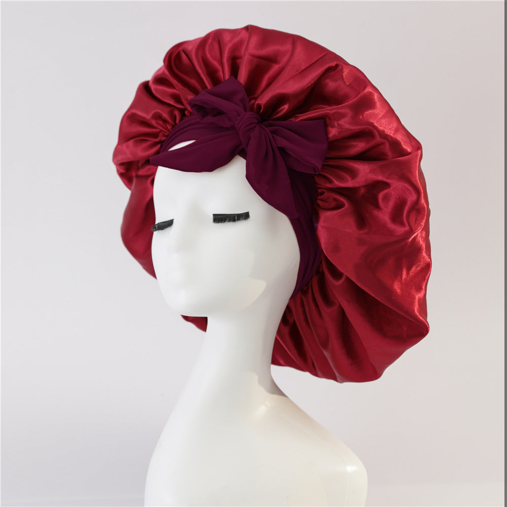 SilkGuard™ Satin Sleep Bonnet – Protect Your Curls Overnight - FastShopperz
