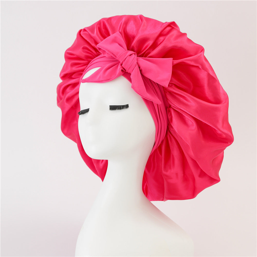 SilkGuard™ Satin Sleep Bonnet – Protect Your Curls Overnight - FastShopperz