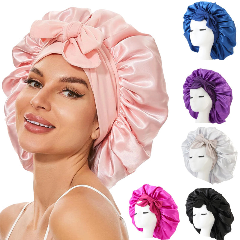 SilkGuard™ Satin Sleep Bonnet – Protect Your Curls Overnight - FastShopperz