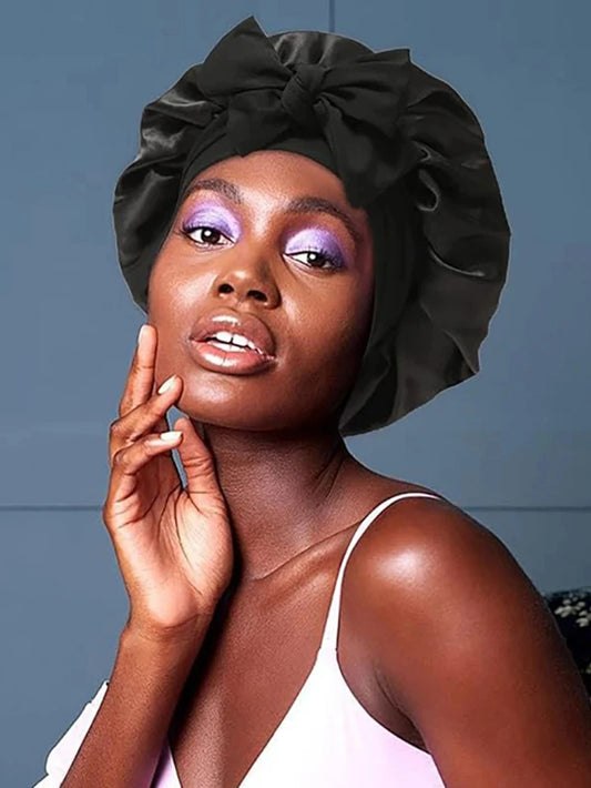 SilkGuard™ Satin Sleep Bonnet – Protect Your Curls Overnight - FastShopperz