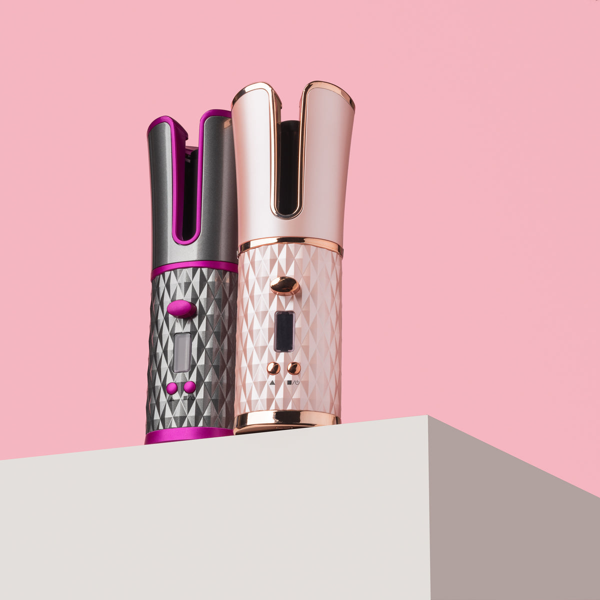 LuxeWave™ Cordless Hair Curler – Elegant Edition - FastShopperz