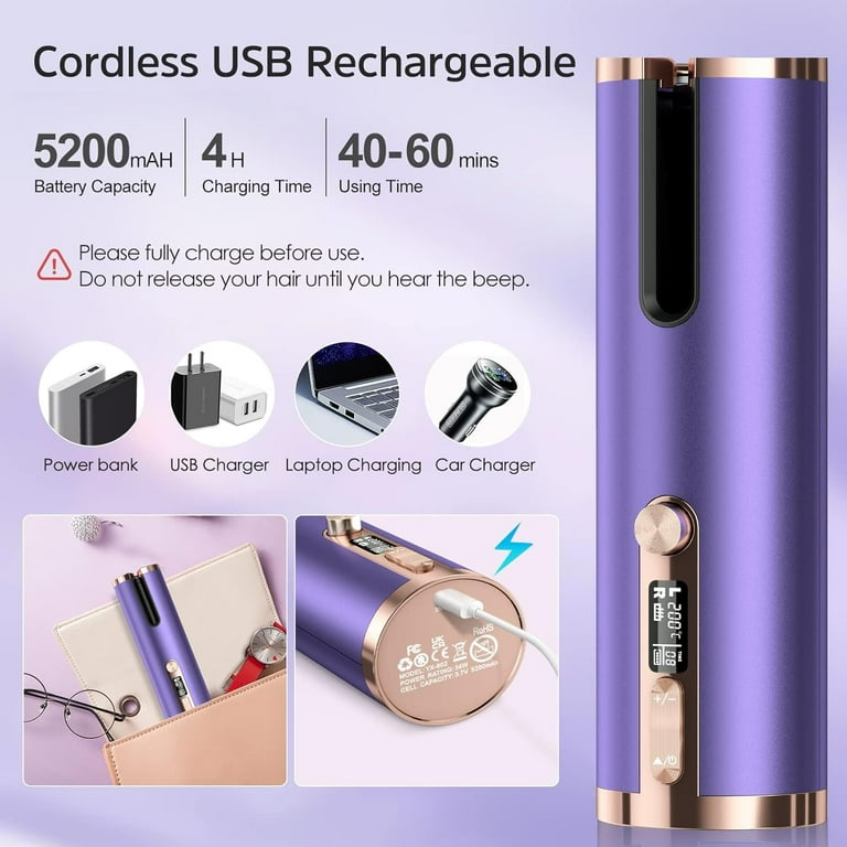 Cordless™ Pro Hair Curler 2.0
Wireless | Portable | Effortless Curls – Anytime, Anywhere - FastShopperz