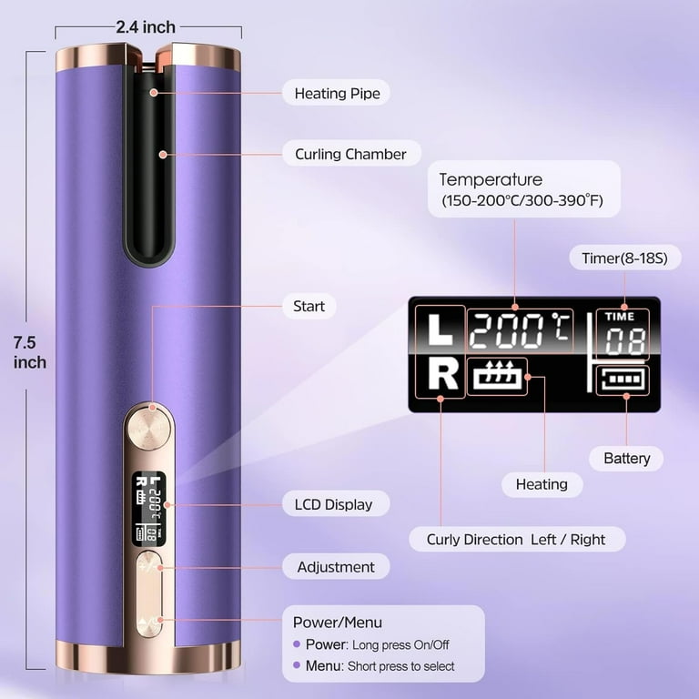 Cordless™ Pro Hair Curler 2.0
Wireless | Portable | Effortless Curls – Anytime, Anywhere - FastShopperz